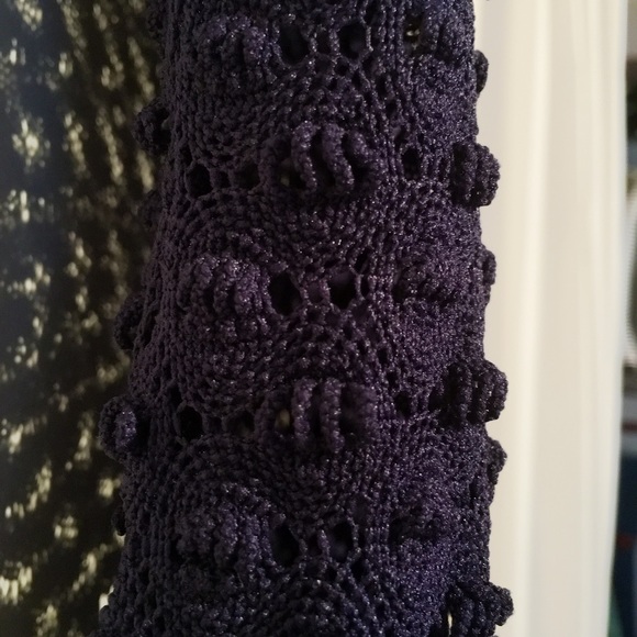 EUC Pinkyotto crochet navy 3-d t-shirt dress - Picture 5 of 6